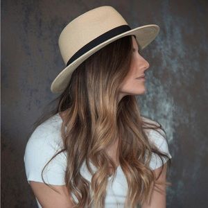 Pineapple & Star Straw Fedora Hat